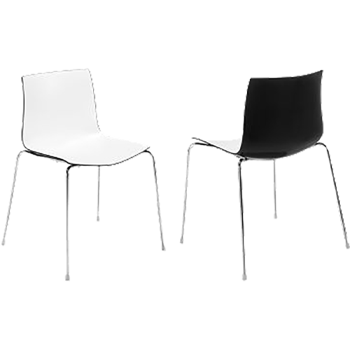 chaise-cati-blanche-noire-ch44