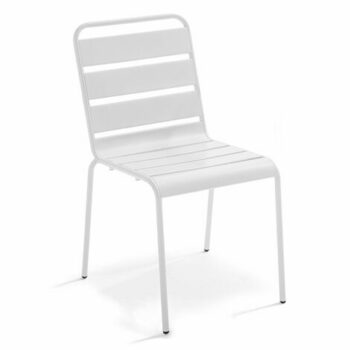 chaise-metallique-blanche