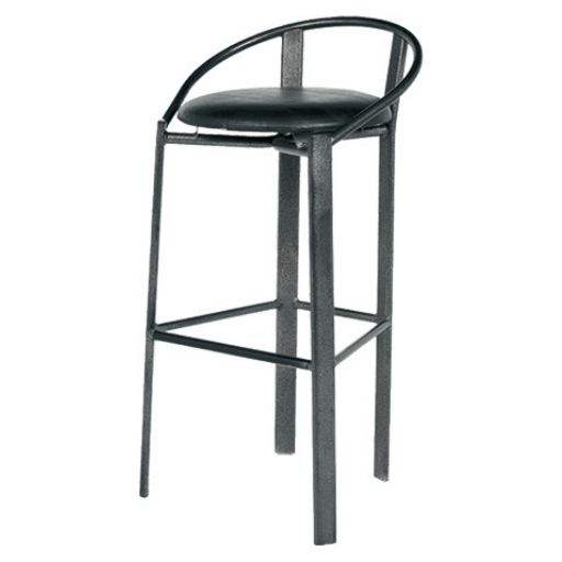 tabouret-haut-rond-noir