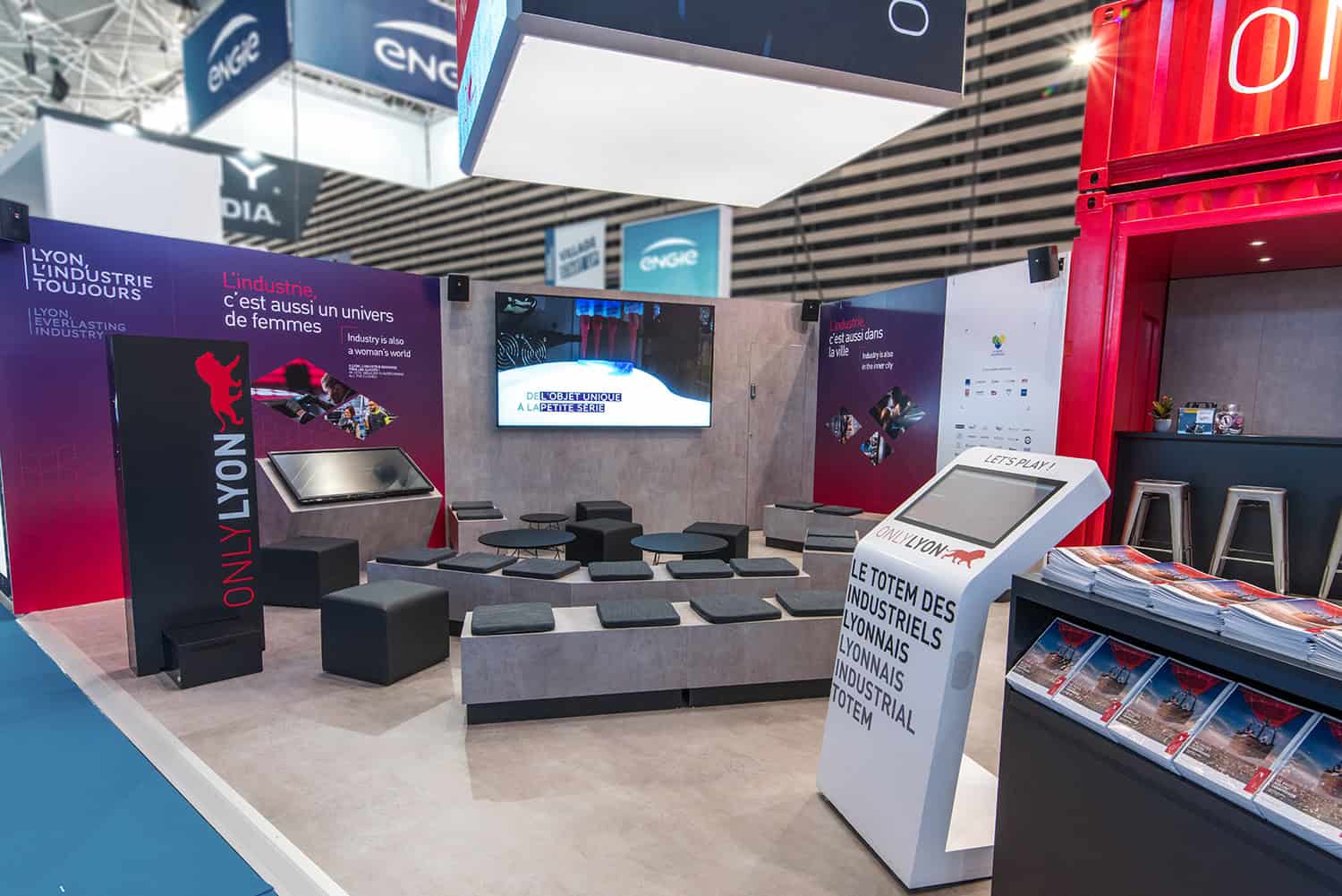 Co-Nect industrial innovation booth at Only Lyon event in Lyon.